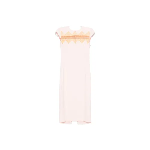 Alexander McQueen Розовые Женские Короткие Платья с Рукавами