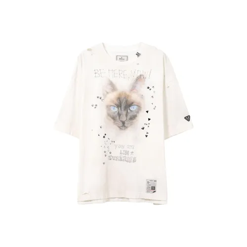 Maison Mihara Yasuhiro Белая Мужская T-Рубашка