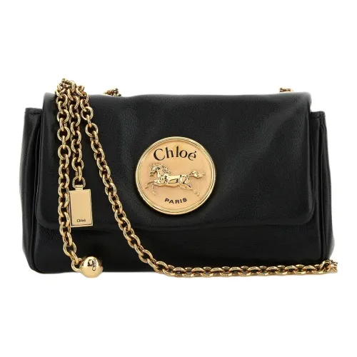 Chloe Сумка через плечо из текстуры кожа личи женская черная