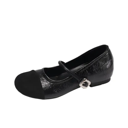 Wuji Грубый каблук Мэри Джейн Женские туфли