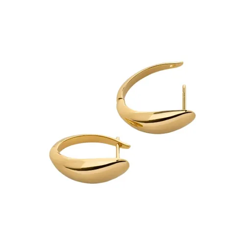 Monica Vinader серьги с покрытием из 18-каратного золота унисекс золото