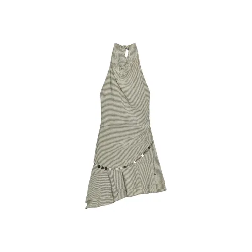 ZARA Бежево-коричневые Женские Платья без рукавов