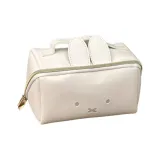 Бежевая сумка для макияжа, переносная