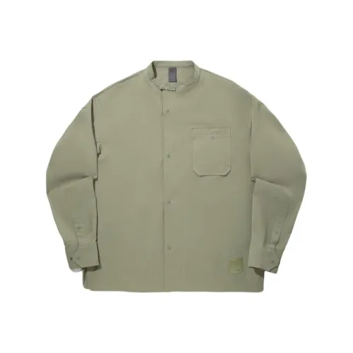 LINING Мутный оливково-зеленый Мужские рубашки