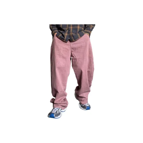 ZHANDASHUAI Бургундский Унисекс Джинсы