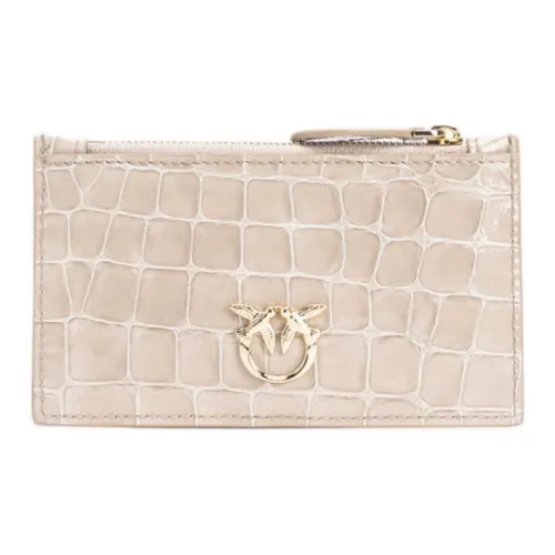 PINKO Galleria Телячья кожа Держатель для карт Стандартный Женский Телесный Розовый