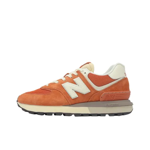 New Balance NB 574 Low Топ Беговые кроссовки Мужской Оранжевый Бежевый