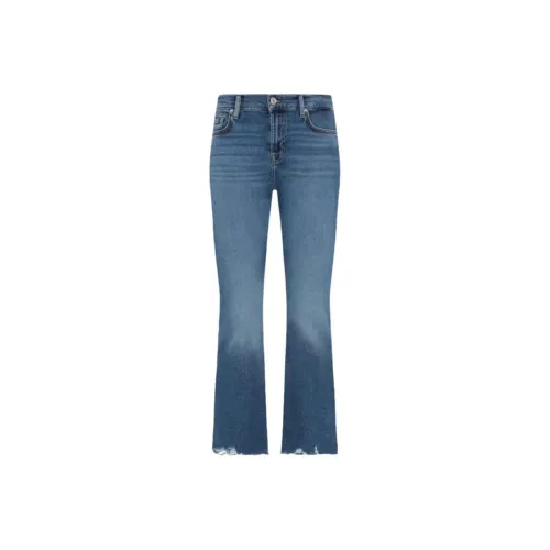 SEVEN FOR ALL MANKIND Средний синий деним Женские Джинсы