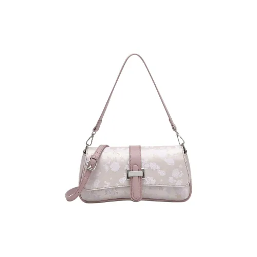 NOMK ПУ (полиуретан) Сумка через плечо Стандартная Женская Розовая