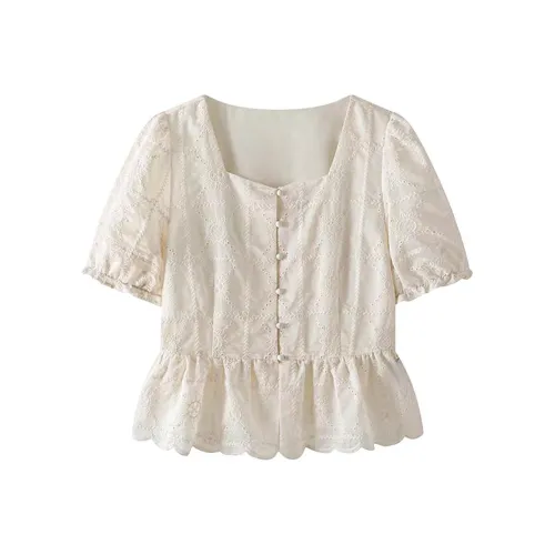 Meanalot Абрикос Женские Рубашки