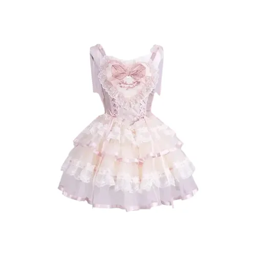 MISTVB Розовые Женские Лолита Платья