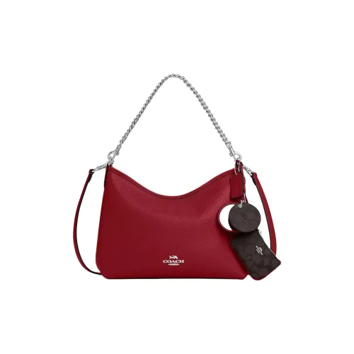 COACH Laurel Pebble Leather Bag Large Women's Walnut