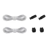 Цилиндрическая форма, пряжка, стиль + белый, черный, точка, шнурки (набор)