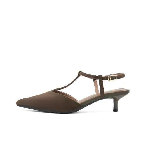 COMELY Высокие каблуки Женские Кофе