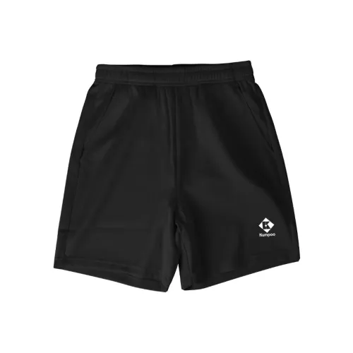 KUMPOO Черные Унисекс Спортивные шорты