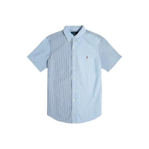 Polo Ralph Lauren Blue Men's Shirts Поло Ralph Lauren Синие Мужские Рубашки