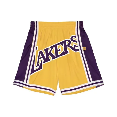 Mitchell Ness Желтые Унисекс Баскетбольные шорты