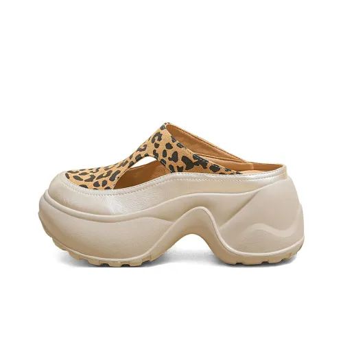 A Poinsettia Princess Домашние тапочки Женские с леопардовым принтом