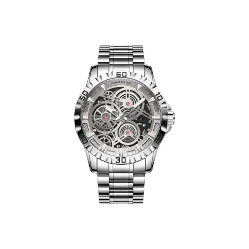 CARLIECULLEN Speed Collection Автоматический Механический Механизм Нержавеющая Сталь Ремешок Часы Мужские Часы Серый Циферблат