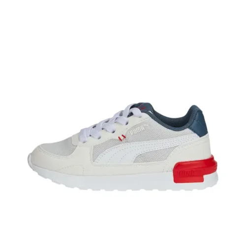 PUMA Graviton Low Топ Kids Lifestyle Shoes Белый синий красный Подростки