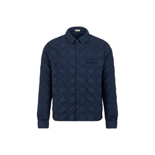 DIOR Темно-синие мужские куртки