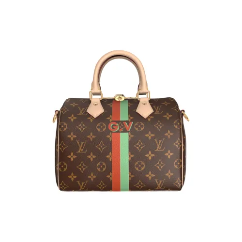 LOUIS VUITTON Монограмма Коровья кожа Одно плечо Сумка Женская Коричневая