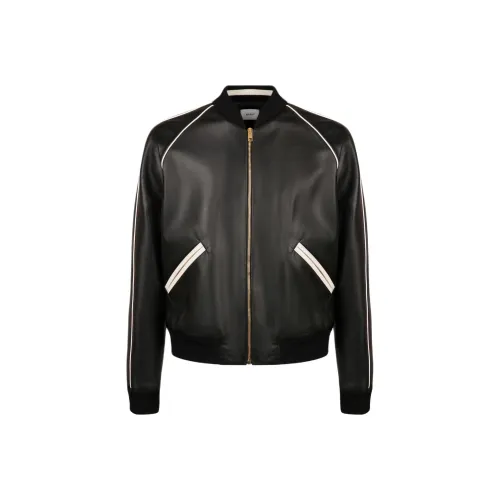 BALLY Черные Мужские Кожаные Куртки