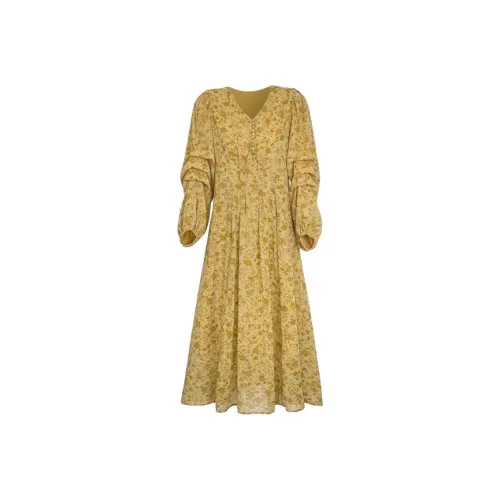 SKYA Длинное платье с длинными рукавами женское