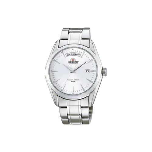 ORIENT Автоматический Механический Механизм Мужские Часы 38 мм Серебряный