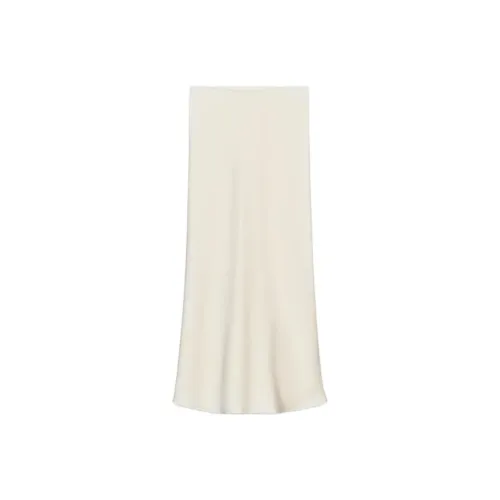 ZARA Белые Женские Повседневные Длинные Юбки