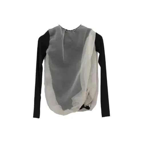 SWAYING KNIT Прозрачная пряжа Рубашка Женская