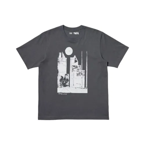 UNIQLO Темно-серые мужские футболки T