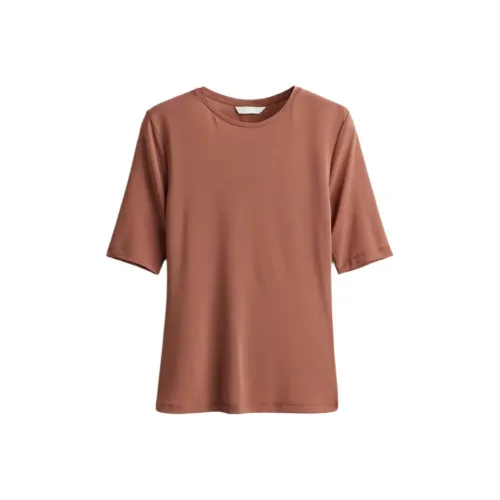 H&M Серо-коричневые Женские Футболки