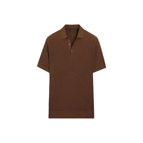 Massimo Dutti Orange Мужская Поло