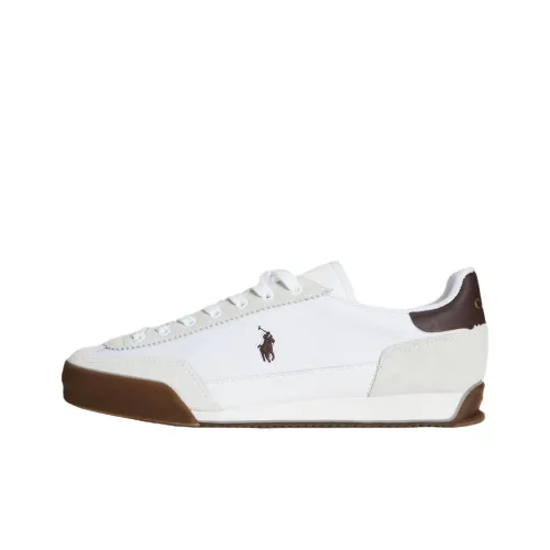 Polo Ralph Lauren Hester Low Топ Скейтборд Кроссовки Мужские Белый Коричневый