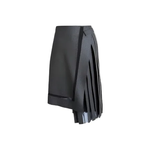 Leather Cat Повседневная Длинная Юбка Женская