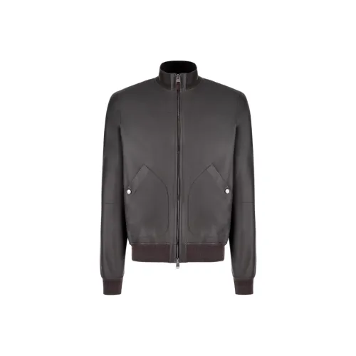 Canali Кожа Куртка Куртка Мужская