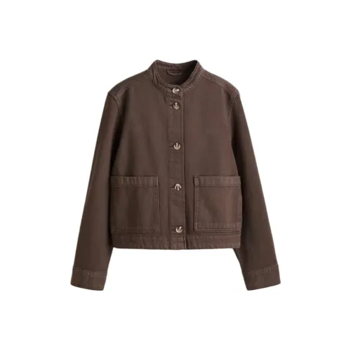 H&M Темно-кофейные Женские Куртки