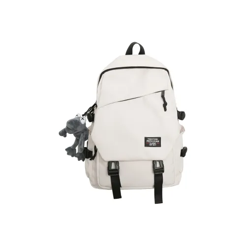 Chinllo Нейлоновый рюкзак большой для подростков цвет экрю черный бордовый