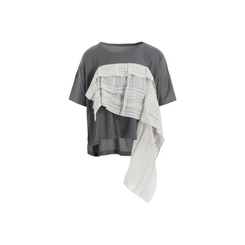 Yohji Yamamoto Серые Женские T-рубашки