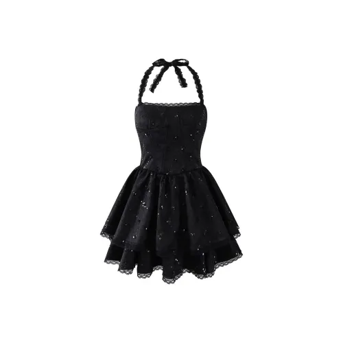 ABCMININ Черные Женские Слиплатья