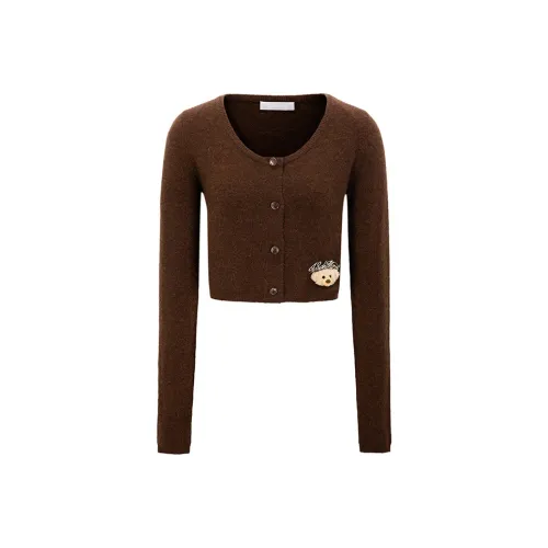 13 DEMARZO Трикотажная ткань Кардиган Женские