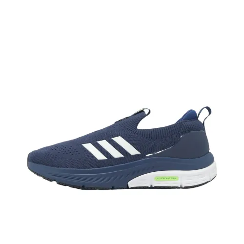 Adidas Cloudfoam Дышащие Низкие Беговые Кроссовки Мужские Синие Белые