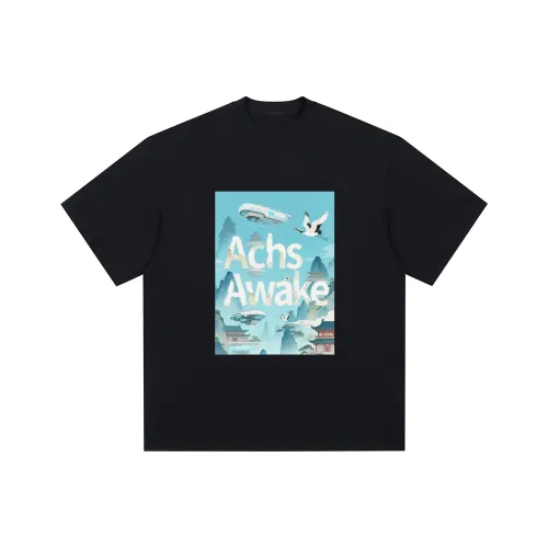 ACHS AWAKE Короткий рукав T-рубашки унисекс