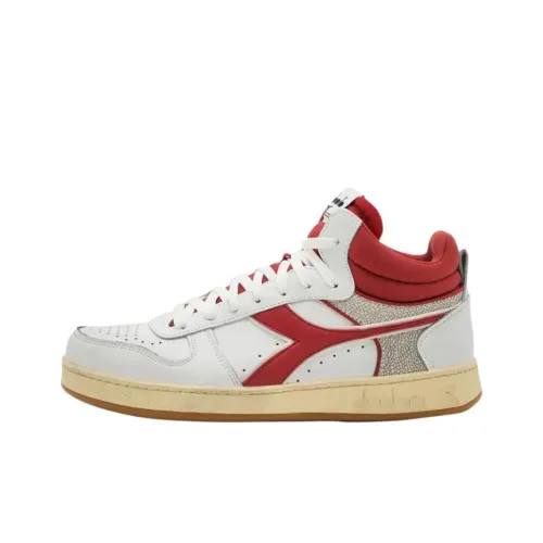 DIADORA Magic Basket MID Топ Скейтборд Кроссовки Унисекс Белый Красный