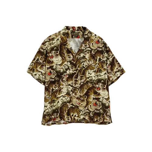 NIGEL CABOURN Зеленый Мужской Рубашки
