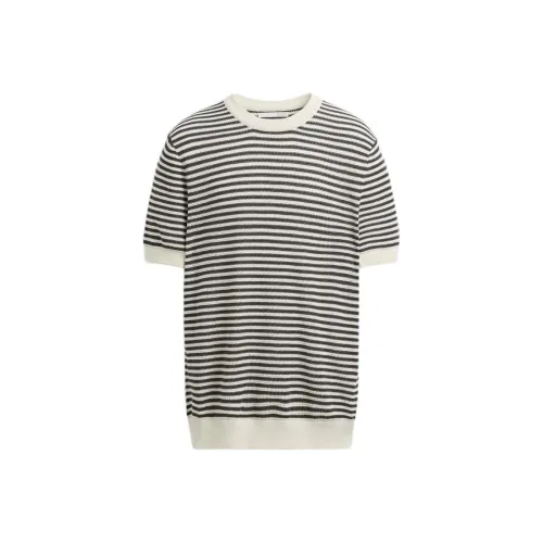 ZARA Белый/Серый Мужские T-рубашки