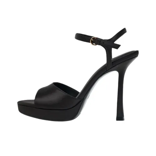 ZARA One Ремень Сандалии Черные Женские