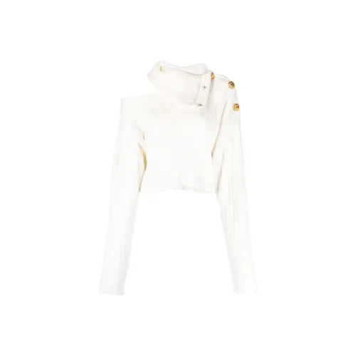 BALMAIN FW22 Свитер Женский Белый