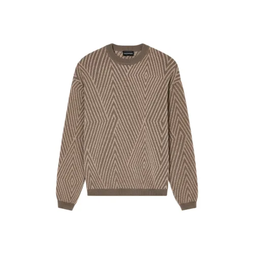 EMPORIO ARMANI Коричневые Мужские Свитера